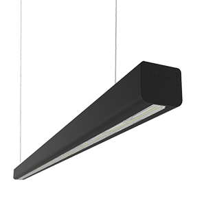 Светодиодный светильник Mercury LED Mall "ВАРТОН" 2026*66*58 мм опал 80W 4000К RAL9005 черный матовый